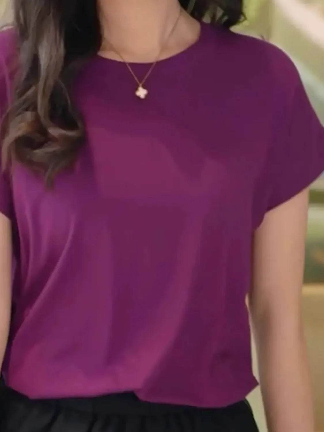 Round Neck Short Sleeve T-Shirt