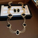 Elegant Gold-Plated Alloy Stud Earrings with Dazzling Gemstones - 0.8 In Length - Store 42