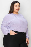 Basic Bae Full Size Ribbed Round Neck Long Sleeve T-Shirt - Store 42