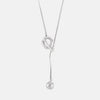 Elegant 18K Gold-Plated Stainless Steel Bead Necklace, 26.1-Inch Chain Length - Store 42