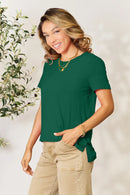 Basic Bae Full Size Round Neck Short Sleeve T-Shirt Plus Size
