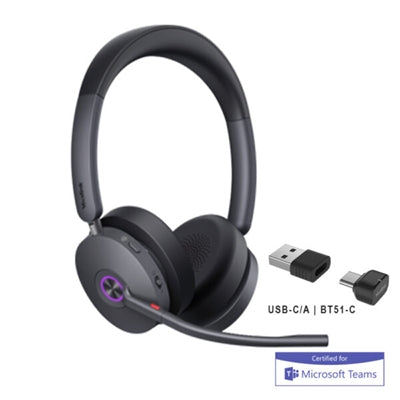 Yealink BH74 Teams Certified USB-C Headset - Hybrid ANC, Acoustic Shield, All-Day Comfort
