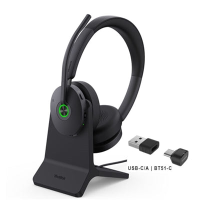 Yealink BH74 UC USB-C Wireless Headset with Hybrid ANC and Acoustic Shield Technology