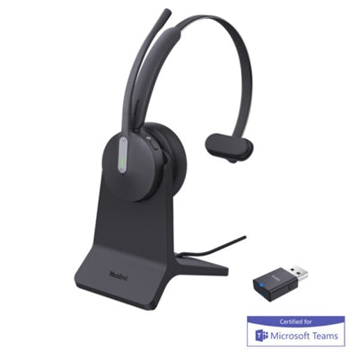 Yealink WH64 Hybrid DECT & Bluetooth Wireless Headset - 32H Talk Time, Acoustic Shield Tech, Teams Certified