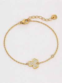 18K Gold-Plated Stainless Steel Zircon Bracelet - Elegant & Durable Fashion Jewelry - Store 42