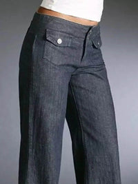 Full Size High-Waisted Wide-Leg Wash Jeans Plus Size - Store 42