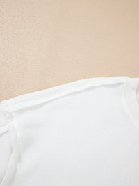 Exposed Seam Chest Pocket Knit Pullover Sweatshirt