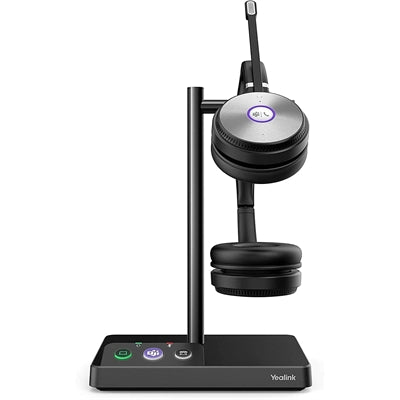 Yealink WH62 Dual Wireless Headset for Teams - 14H Talk Time, 160M Range, Acoustic Shield