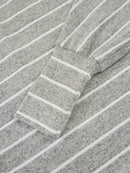 Sleek Stripe Dolman Sleeve Drop Shoulder Top - Soft Stretchy Blend, Easy Care, Imported Fashion - Store 42