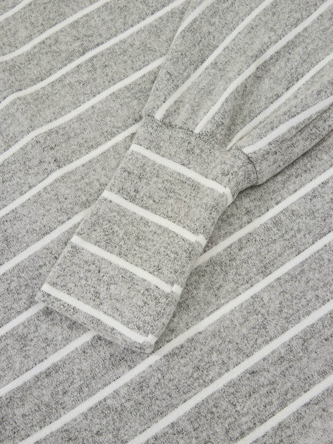 Sleek Stripe Dolman Sleeve Drop Shoulder Top - Soft Stretchy Blend, Easy Care, Imported Fashion - Store 42