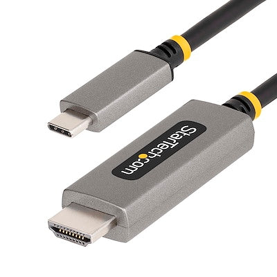6.6ft USB-C to HDMI 8K Adapter Cable - DP Alt-Mode, No Drivers, Universal Compatibility