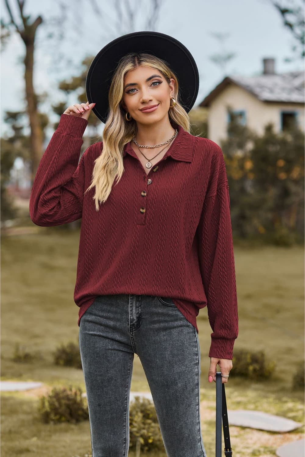Burgundy / S