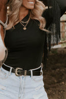 Fringed One-Shoulder Bodysuit - Store 42