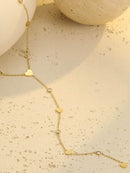 18K Gold-Plated Heart Necklace with Zircon Accent | Elegant Stainless Steel Jewelry - Store 42