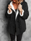 Full Size Cozy Sherpa Lined Toggle Coat with Hood Plus Size - Store 42