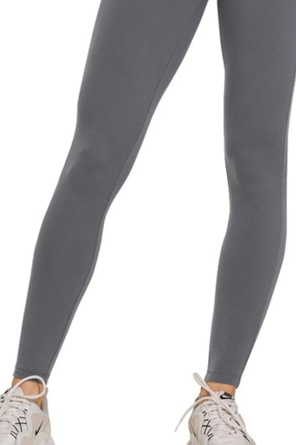 Zenana High-Rise Microfiber Waistband Leggings - Stretchy, Moisture-Wicking, Seamless Fit