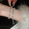 Copper Zircon Bracelet Pink Purple One Size