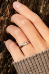 925 Sterling Silver Adjustable Zircon Heart Open Ring with Gift Box - Store 42