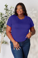 Basic Bae Full Size Round Neck Short Sleeve T-Shirt Plus Size