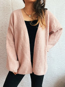 Open Front Long Sleeve Cardigan