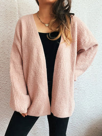 Open Front Long Sleeve Cardigan