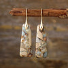 Elegant Copper Natural Stone Earrings - 1 Pair 18K Gold-Plated & Platinum-Plated Design - Store 42