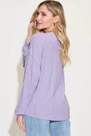 Basic Bae Full Size Ribbed Round Neck Long Sleeve T-Shirt - Store 42
