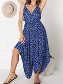 Full Size Leopard Print V-Neck Wide Leg Jumpsuit Plus Size - Store 42
