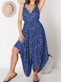 Full Size Leopard Print V-Neck Wide Leg Jumpsuit Plus Size - Store 42