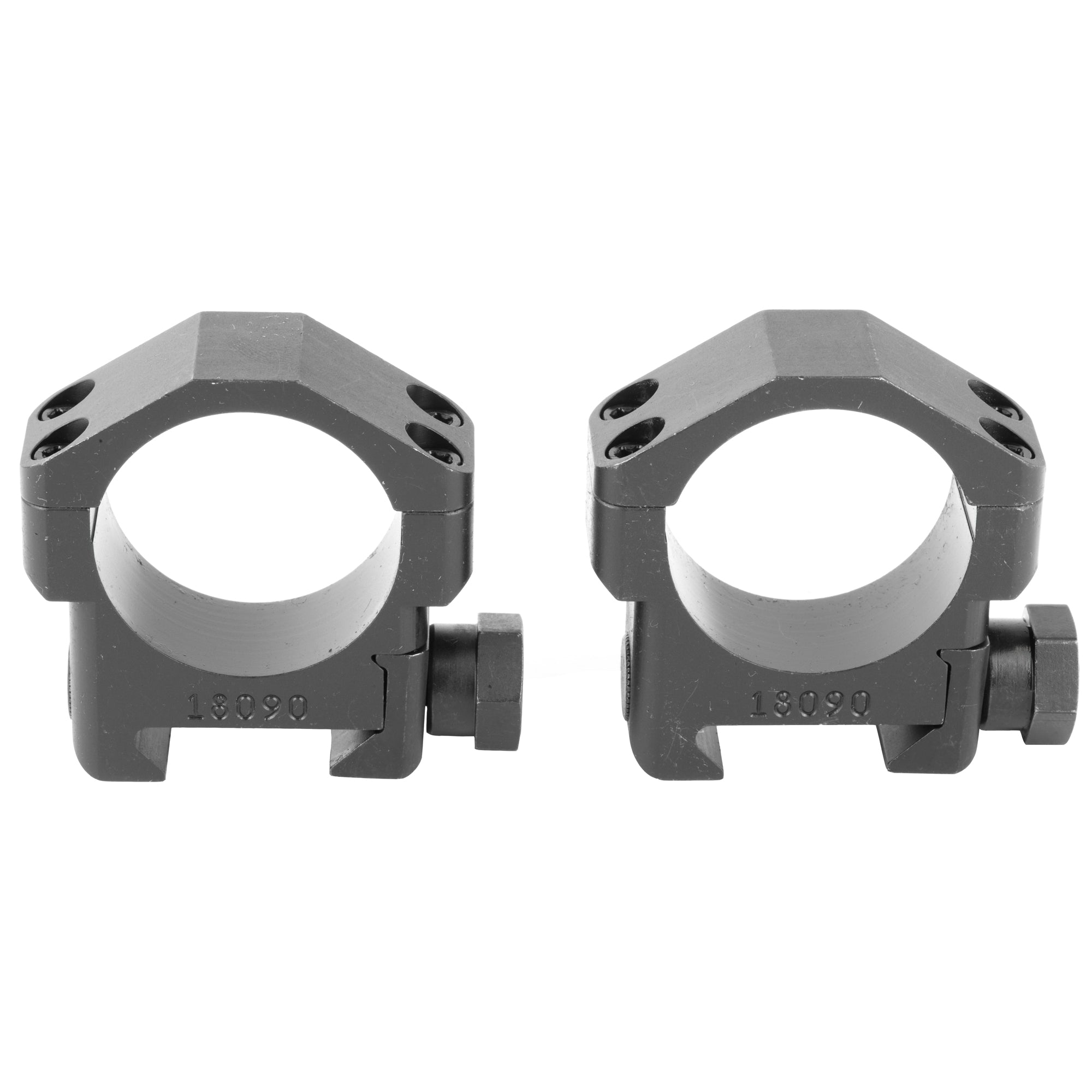Badger Ordnance 30MM Standard Scope Rings - Precision Machined Ordnance Steel with Black Oxide Finish
