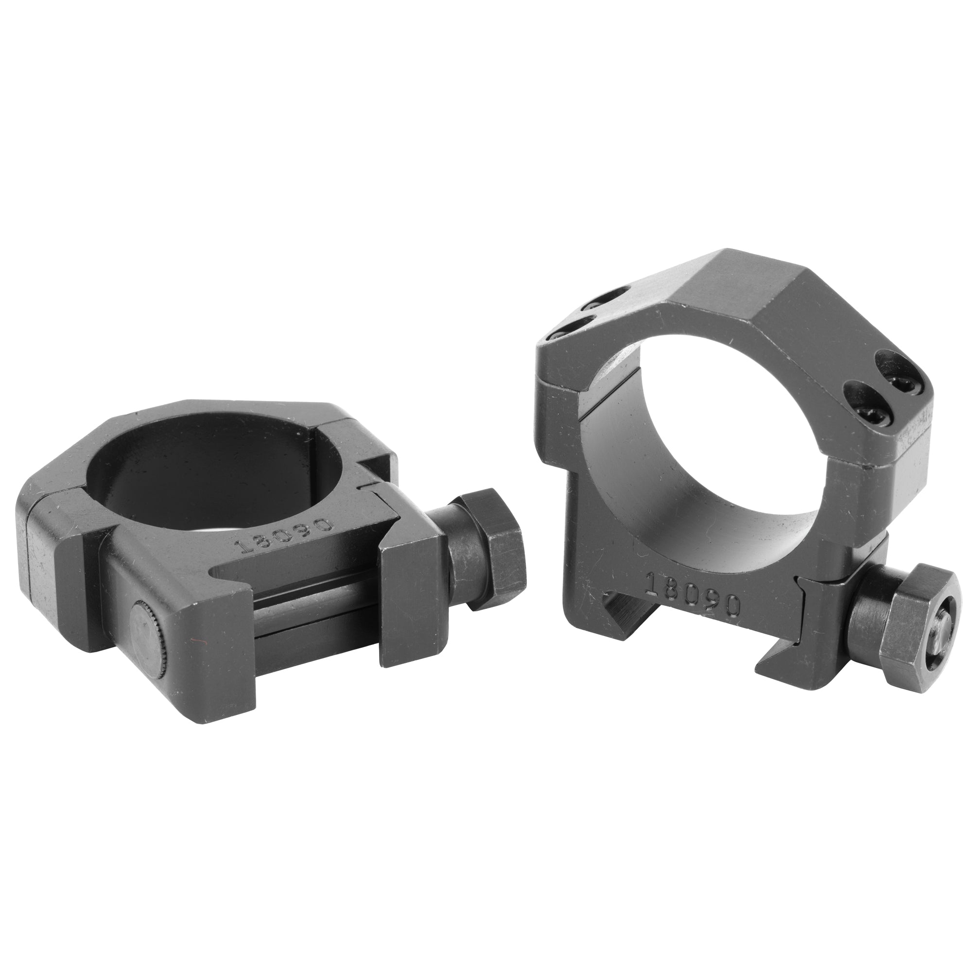 Badger Ordnance 30MM Standard Scope Rings - Precision Machined Ordnance Steel with Black Oxide Finish