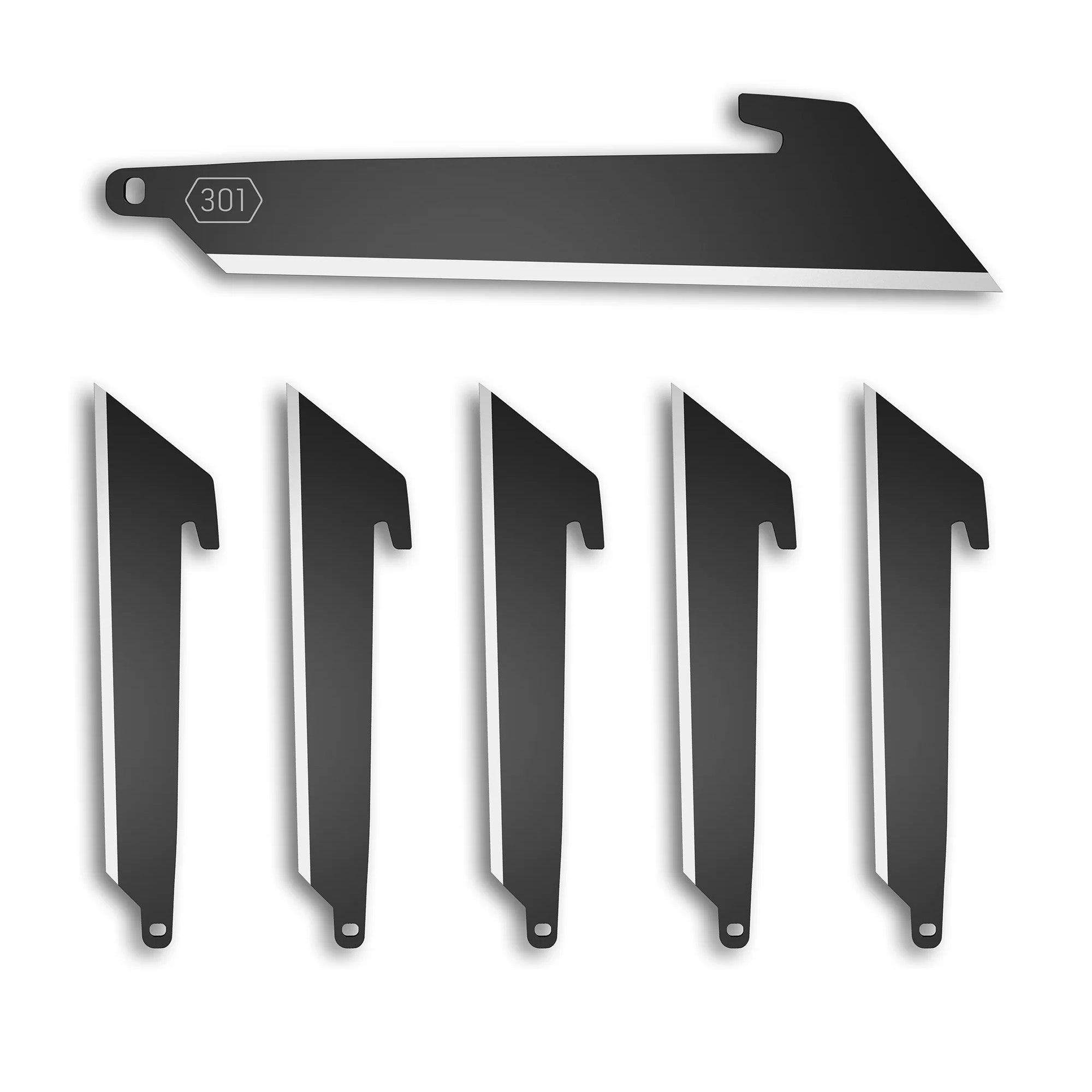 Outdoor Edge 3" Utility Blade Pack - 6 Razor Sharp Japanese Stainless Steel Blades, Vacuum Sealed