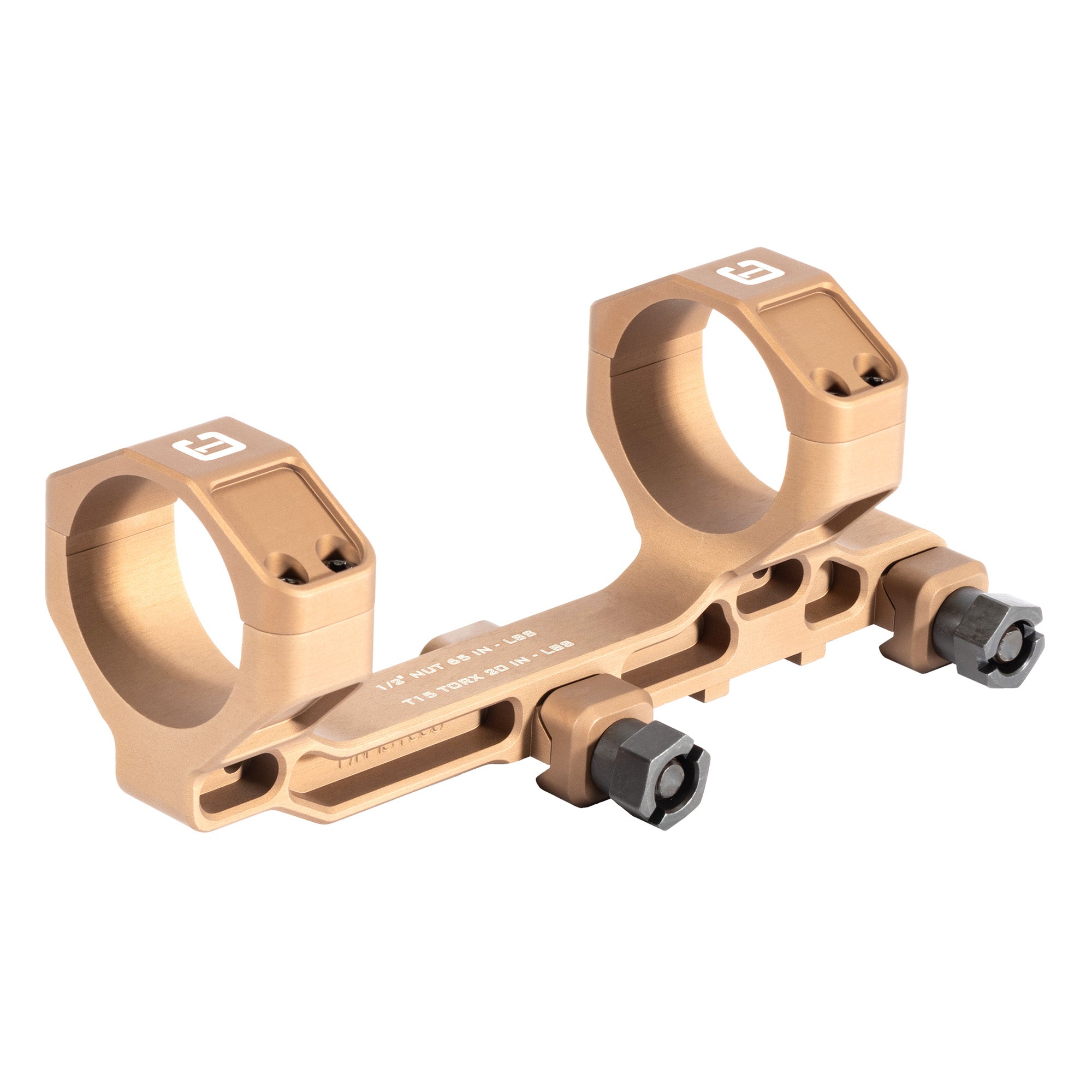 Badger Ordnance C1 Modular Mount 30MM 1.54" 20 MOA Tan - 7075-T6 Aluminum, Versatile Accessory Points
