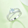 1 Carat Moissanite Ring in 925 Sterling Silver - Elegant Jewelry with Certificate & Box Included - Store 42