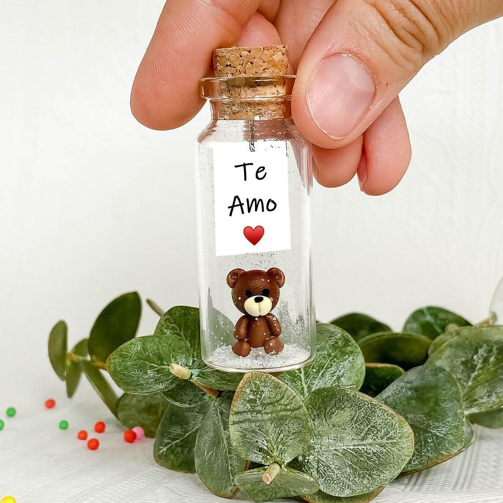 Mensaje romántico en una botella para regalar a tu novio o novia   Tarro de los deseos con una tarjeta para tu esposo o esposa (Te Amo Gift Bottle)