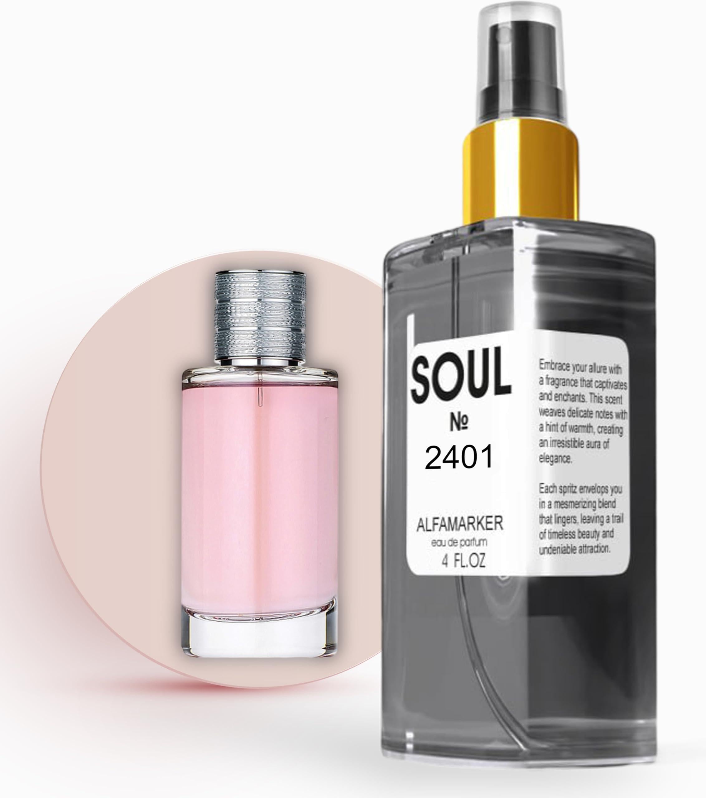 SOUL No. 2401 Impression of Joy | Perfume for Women | Women Eau de Parfum | Spray 4.0 Fl Oz   120 ml | Long Lasting Fragrance| Christmas Gifts for Women