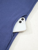 Fleece Lined Adjustable Drawstring Oversize Tunic Hoodie