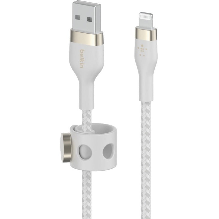 Belkin BOOST↑CHARGE PRO Flex 30X Durable USB-A to Lightning Cable with Magnetic Management