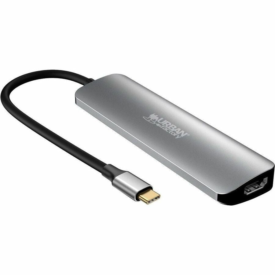 Urban Factory HUBEE 6-in-1 USB-C Docking Station - 4K HDMI, 100W Power Delivery and Data Hub