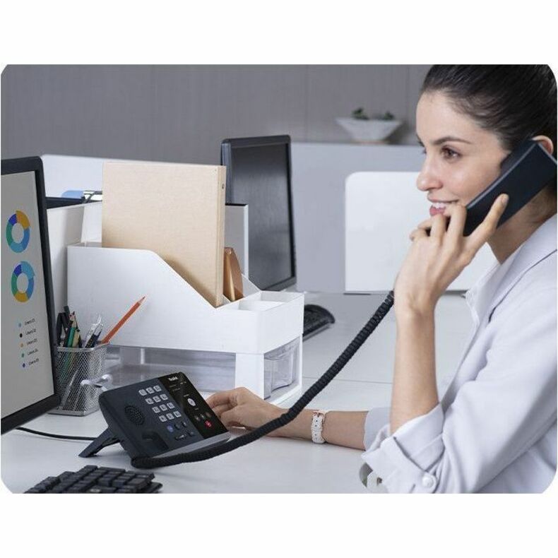 Yealink IP Phone - Corded - Bluetooth, Wi-Fi - Wall Mountable, Desktop - Classic Gray