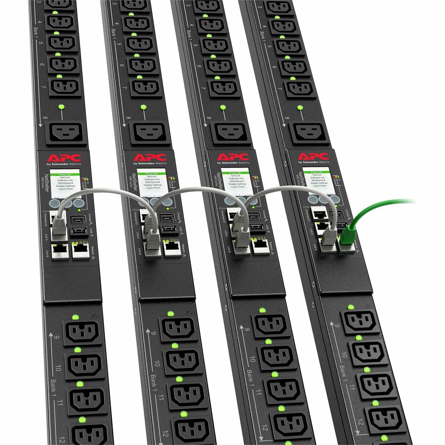 APC by Schneider Electric Rack PDU 9000 Switched, ZeroU, 20A, 208V, (21) C13/C15 & (3) C19/C21, L620 Cord
