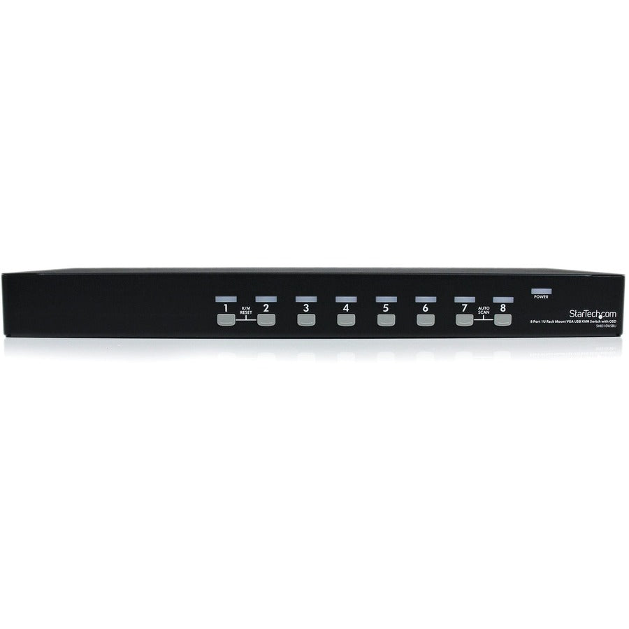 StarTech.com 8 Port 1U Rackmount USB KVM Switch with OSD