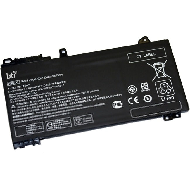 BTI 11.55V 45WH Li-Ion Battery Compatible with ProBook 430 G6, G7, 440 G6, G7, and Z66 Series