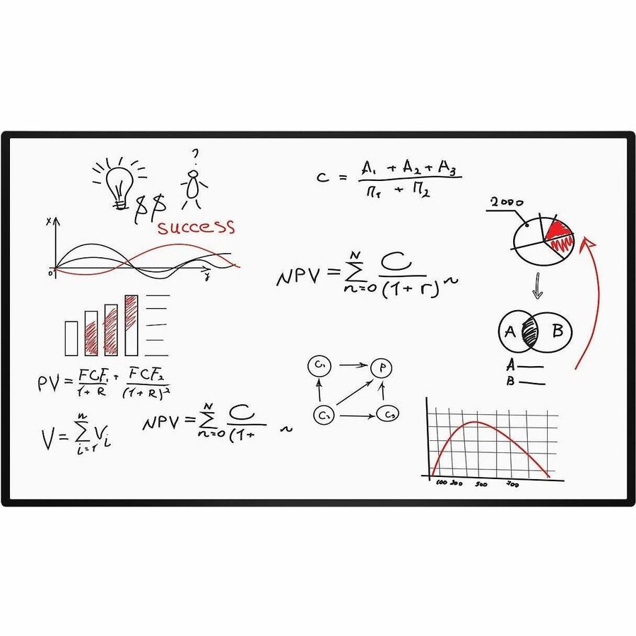 Sharp 86" AQUOS BOARD 4WB86FT5U 4K Interactive Display with 20-Point Touch & Wireless Casting