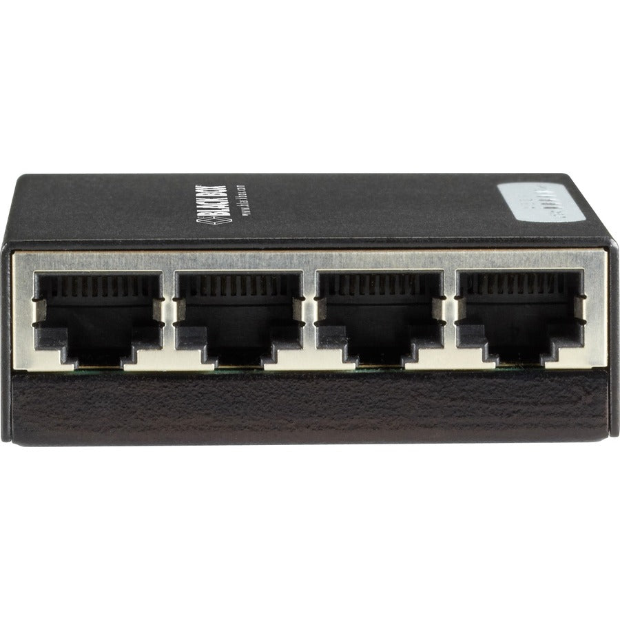 Black Box 4-Port Gigabit Ethernet Switch - USB Powered, Plug-and-Play, Compact Design