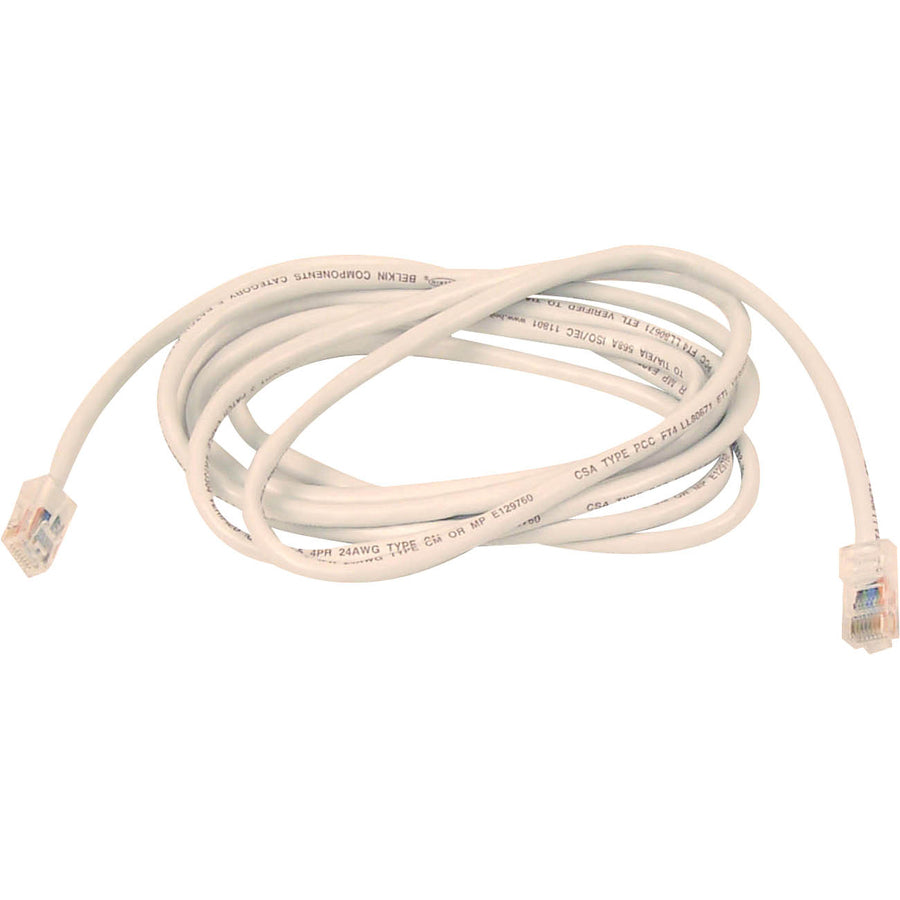 Belkin Cat5e Snagless Ethernet Cable, 10/100/1000 Mbps, Gold-Plated RJ45 Connectors, 4 Twisted Pair