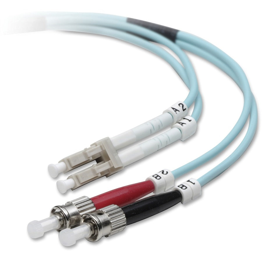 Belkin 10GB Multimode 50/125 LC/ST Fiber Optic Patch Cable for High-Speed Data Connections