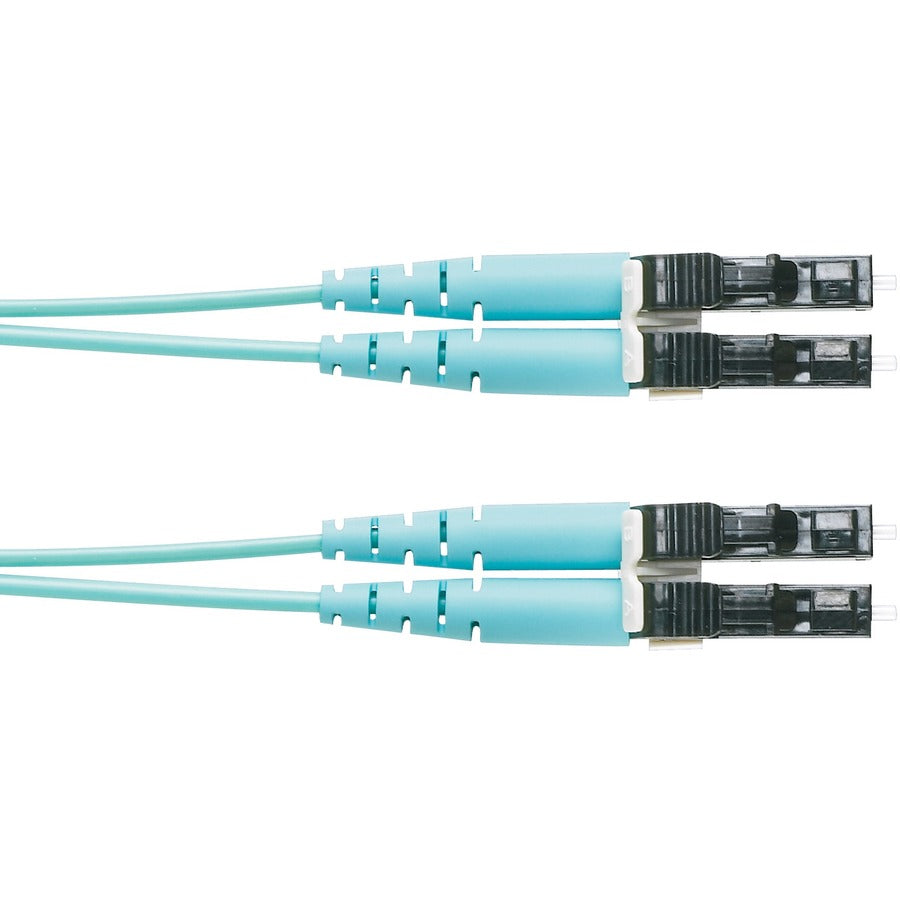 Panduit 4M OM4 Duplex Fiber Optic Patch Cable LC to LC, 10 GbE Riser Rated (OFNR) for Fast Networking