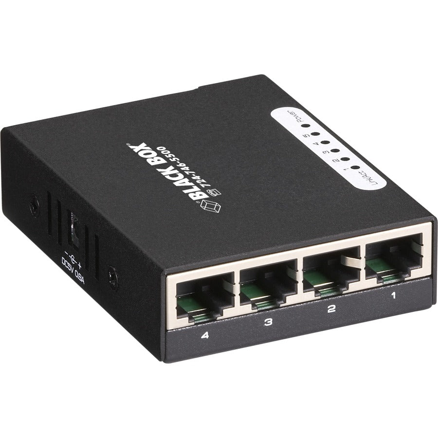 Black Box 5-Port USB-Powered Fast Ethernet Switch, Compact Design, Autosensing 10/100 Mbps