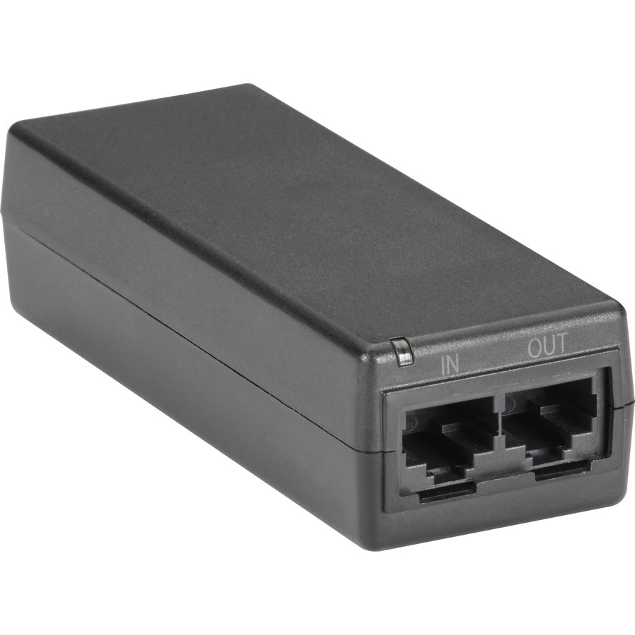 Black Box 802.3af PoE Gigabit Ethernet Injector - 15W Power Over Ethernet for IP Devices